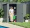 small garden sheds with sliding doors