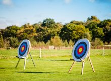 two Archery Targets in the field