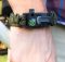 A man wears a survival paracord bracelet