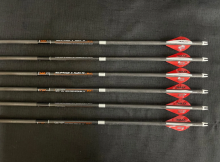 Easton Archery 6.5MM Bowhunter Arrows 2” Bully Vanes, 6PK