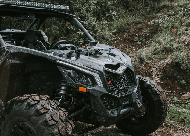 close up of UTV