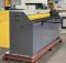 Hydraulic guillotine shear for cutting sheet metal in a workshop